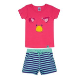 Pijama Infantil Menina Bebê Algodão Conjunto Tip Top