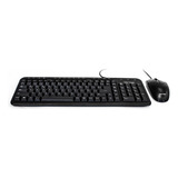 Kit Teclado Y Mouse Alámbrico Vorago Km-105 Multimedia Negro