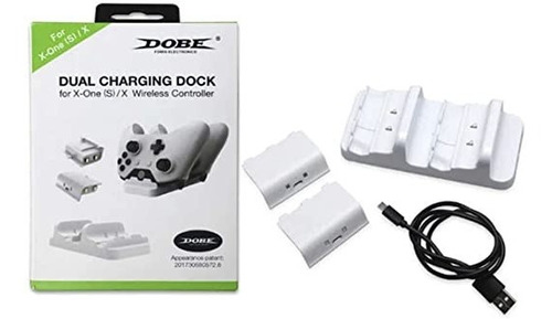 Carregador Controle Xbox One S X Dual Base 2 Baterias 300mah