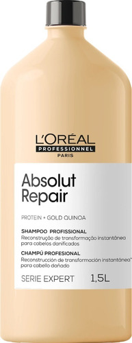 Absolut Repair Gold Quinoa + Protein Shampoo 1500ml | Loréal