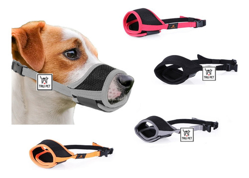  Bozal Perros Ajustable Velcro - Nylon- Perros Pequeños Xs