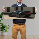 Cuadro 30x80cm Auto 2022 Bugatti Chiron Lebe 115 139