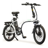 Bicicleta Elétrica Dobrável Portátil Ebike 48v 350w Aro 14