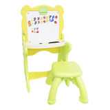 Mesa Lousa Mágica Pintura Infantil Dobrável Plástico Cadeira