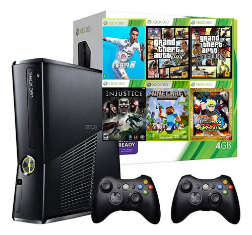 Xbox 360 500gb + Jogos + Controle