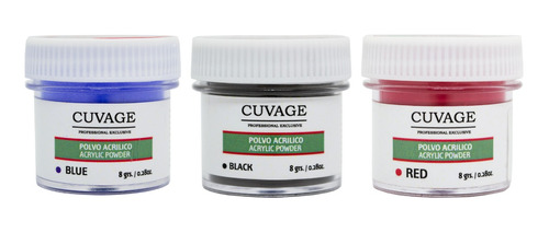 Cuvage Polvo Acrílico Polímero Pigmentado Color Uñas  X3