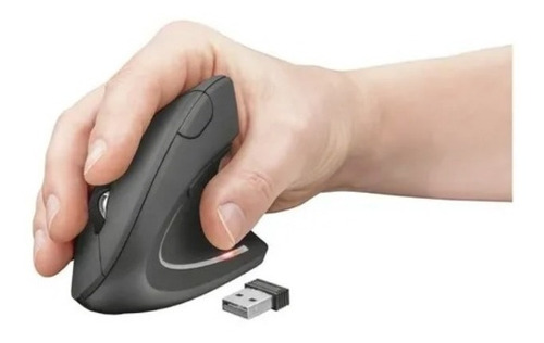 Mouse Vertical Ergonómico Inalámbrico Negro