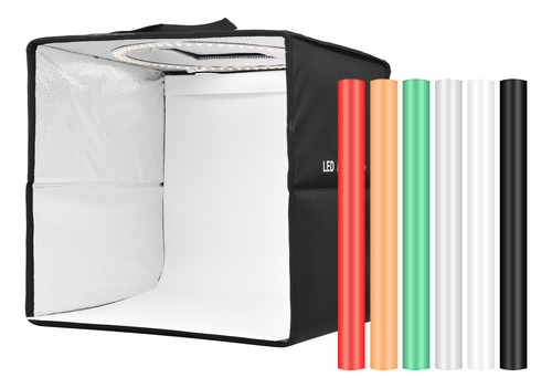 Carpa De Fotografía Con Caja De Luz Led, Estudio Portátil