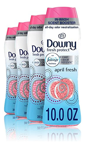 4 Downy Fresh Protect Perlas Potenciadoras De Aroma, April