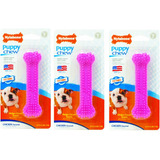 Nylabone (paquete De 3) Just For Puppies Juguete Para Mastic