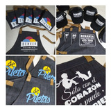 Delantal De Jeans Personalizado X Unid