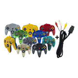 3 X Control Nintendo 64 N64 Retro + Cable Audio Y Video Av