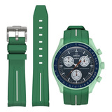 Correa De Reloj Bonace Para Omega X Swatch Moonswatch 20 Mm