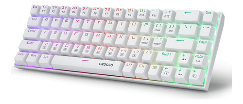 Teclado Mecánico E-yooso Z-686 Rgb Con Cable De 68 Teclas