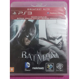 Batman Pacote Duplo Arkham Asylum E City Ps3 Mídia Física 