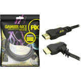 Cabo Hdmi Pix 2.0 4k Gamer Plug 90 Gr 3metros Hdr 3d