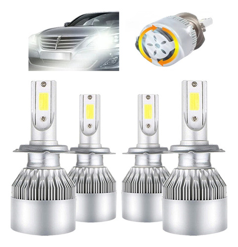 H7 Blanco Kit Faros Led Luz Alta Y Baja Para Volkswagen Good