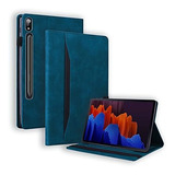 Funda Flip Cover Para Samsung Tab S8 Plus 12.4 2022 Azul
