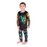 Pijama Super Heroes Marvel Color Negro Para Niño 462-81 