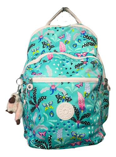 Mochila Kipling Seoul Lisos Cor Magical Jungle Desenho Do Tecido Magical Jungle