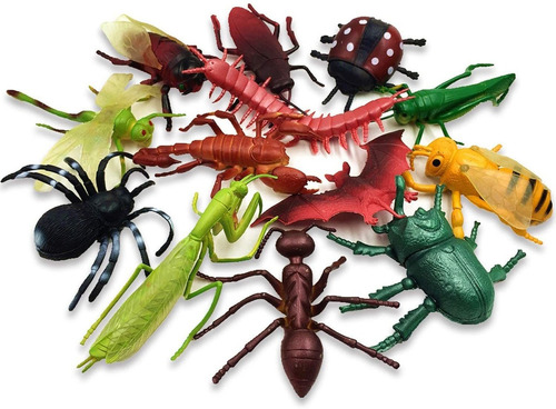13pcs Bugs Brinquedos Brinquedos Grandes Insetos Realistas