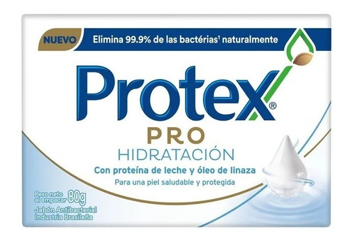 Protex® Pro Hidratación Jabón En Barra Antibacterial 80g