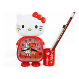 Reloj Despertador Hello Kitty Porta Lapices Kawaii 