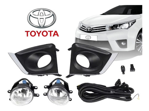 Kit De Faros Antiniebla Para Toyota Corolla 2015 A 2017 Foto 2