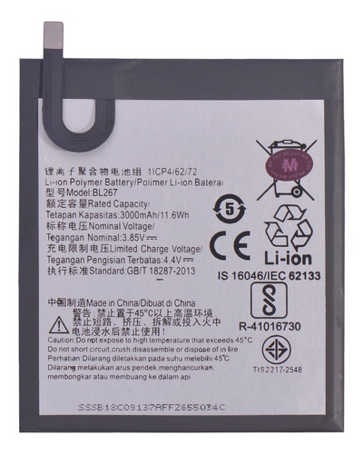 Batería Mk Cell Para Lenovo K6 / Bl267