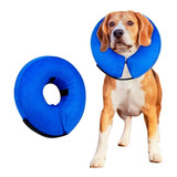 Collar Isabelino Inflable Protector Perros Gatos Talla M