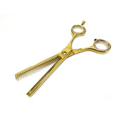 Tijeras Peluqueria Entresacar Sensei Titanio Gold Barber 5,5