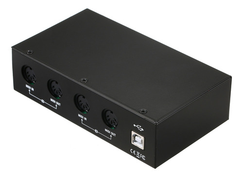 Interfaz Midi Usb Um4x4 4 E/s 64 Canales Midi 4i/4o + Caja M