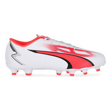 Botines Fútbol Puma Ultra Play Fg/ag Para Niños En Blanco Y 