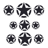 Calcomania Sticker Estrella Universal Compatible Con Jeep 
