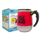 Caneca Mixer Automática Magnética Usb Chá Café Nescau Leite Cor Vermelho Auto Magnetic Mug