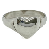 Anillo Corazón Liso Plata 925 T:18 