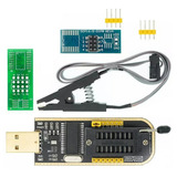 Adaptador Usb Gravador Leitor Programador Eprom+pinça Jacaré