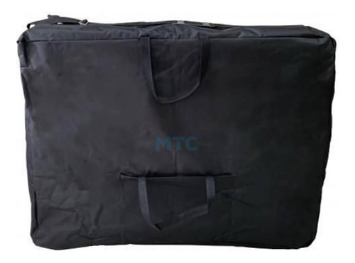 Bolsa Capa Com Rodas Transporte Maca Maleta Portátil Preta 