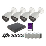 Kit 4 Cámaras 4k 8mp Metal Audio 1tb Wizsense Dahua Cctv