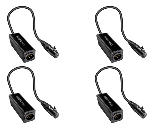 El Aislador De Cable De Audio Xlr De 4 Unidades Elimina El R