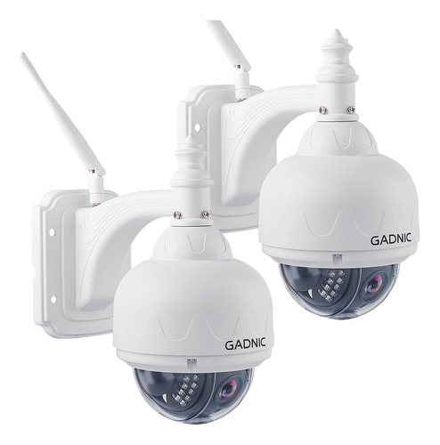 Set X2 Cámaras Seguridad Gadnic Detector Movimiento Exterior