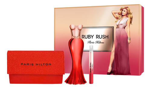 Estuche Ruby Rush Paris Hilton 3 Piezas Dama