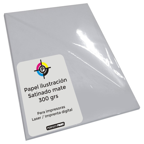 Papel Ilustracion A3 Satinado Mate 300 Grs 100 Hs Laser