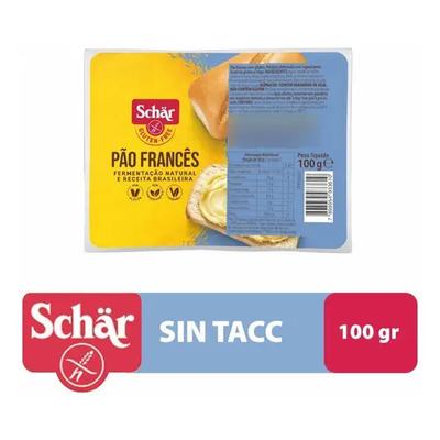 Pan Francés Schar Sin Gluten Y Vegano X 100 Grs. | MercadoLibre