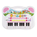 Teclado Musical Animal Rosa Braskit