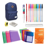 Kit Set Utiles Escolares Secundaria 19 Productos Mochila