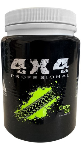 Super Cera Gel Para Cabello Hombre 4x4 Profesional 1 Kg