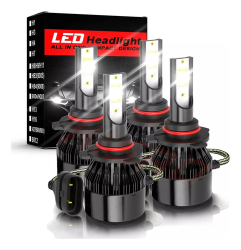 H9 H11 Kit De Focos Led Para Chevrole Luz Alta Y Baja 8000lm