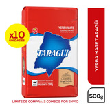 Yerba Mate Taragüi Con Palo 4flex 1/2 Kg X 10 Unidades