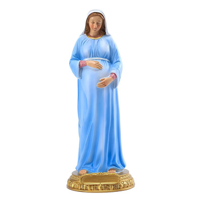 Estatua De La Virgen María, Estatua De María Embarazada De L Light Blue